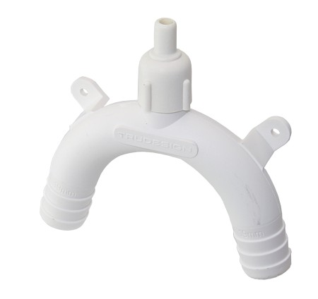 TRUDESIGN Swan Neck Valve Nylon/GRP for Hose 25mm (1") White 1 TRUDESIGN Swan Neck Valve Nylon/GRP for Hose 25mm (1") White