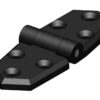 TRUDESIGN hinge, symmetrical nylon/GRP 96x35mm black 2 pieces. SB pack 2 td90379