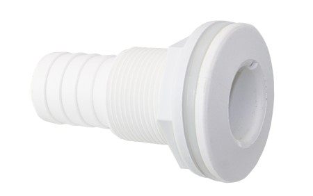 TRUDESIGN through-hull fitting with hose connection, nylon/GRP, 28mm, black, SB-Pack 1 TRUDESIGN through-hull fitting with hose connection, nylon/GRP, 28mm, black, SB-Pack