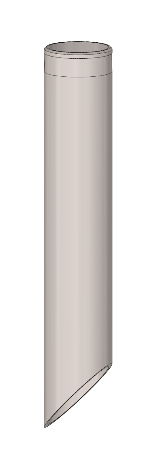 TRUDESIGN ABS tank pipe 1½' 450mm, can be shortened, grey 1 TRUDESIGN ABS tank pipe 1½' 450mm, can be shortened, grey