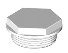 TRUDESIGN End Plug Aquavalve Nylon/GRP 1½' White