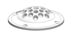 TRUDESIGN Intake strainer, round nylon/GRP 1¼' white SB-Pack 1 TRUDESIGN Intake strainer, round nylon/GRP 1¼' white SB-Pack