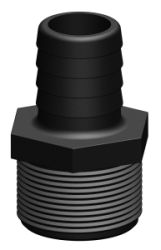 TRUDESIGN hose barb with 1" outer thread for 25mm (1") hose, SB-Pack 1 TRUDESIGN hose barb with 1" outer thread for 25mm (1") hose, SB-Pack