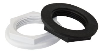 TRUDESIGN lock nut nylon/GRP 1¼' black self-service pack 1 TRUDESIGN lock nut nylon/GRP 1¼' black self-service pack