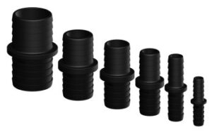 TRUDESIGN Hose Connector Straight Nylon/GRP 25mm Black