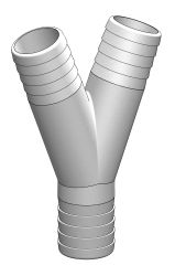 TRUDESIGN Hose Connector Y-Piece Nylon/GRP 2x25/25mm White SB-Pack 1 TRUDESIGN Hose Connector Y-Piece Nylon/GRP 2x25/25mm White SB-Pack