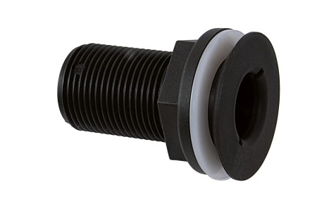 TRUDESIGN Through-hull fitting with countersunk head, nylon/GRP, ¾" black, SB-Pack 1 TRUDESIGN Through-hull fitting with countersunk head, nylon/GRP, ¾" black, SB-Pack
