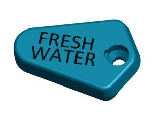 TRUDESIGN plaque for air conditioning intake for ball valve levers 1/2", 3/4", 1"