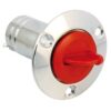 Fuel filler neck ISO 4567 MsCr/POM for 38mm hose, diesel, red