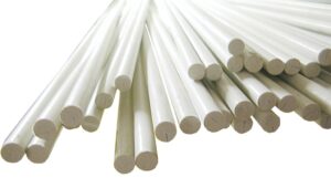 TRAFLEX sail batten round bar GRP 6mm 25m white