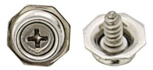 Pull-the-dot pin MsNi with sheet metal screw 4.2x10mm