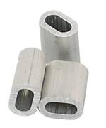 Oval press sleeve DIN13411-3 aluminum 8mm 10pcs.