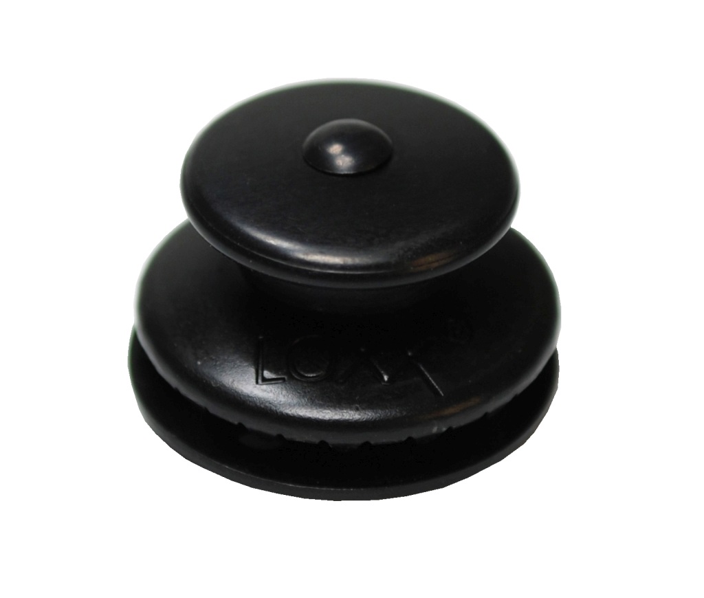 LOXX top part, large cap MsCr clamping range 3mm black 10pcs. 1 LOXX top part, large cap MsCr clamping range 3mm black 10pcs.