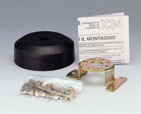 ULTRAFLEX mounting kit X91 90° chrome for control systems 1 ULTRAFLEX mounting kit X91 90° chrome for control systems
