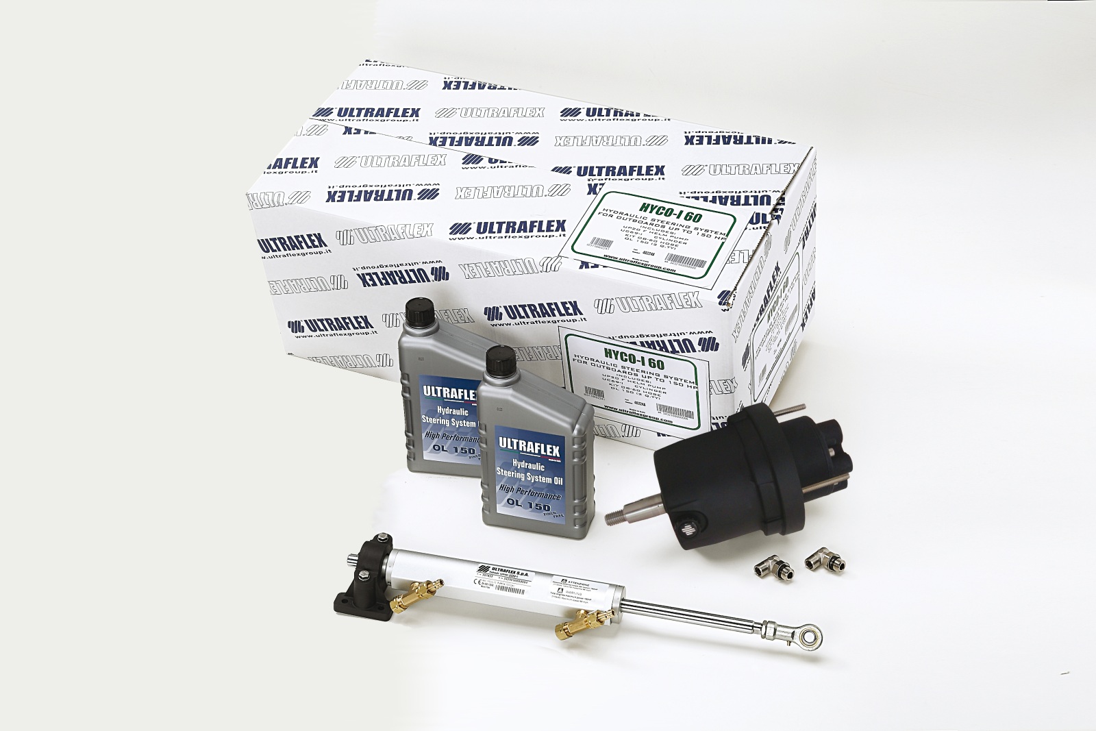 ULTRAFLEX Hydraulic Steering Hyco-I for Outboard Motors <150HP 1 ULTRAFLEX Hydraulic Steering Hyco-I for Outboard Motors <150HP