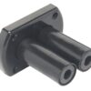 ULTRAFLEX double hose feedthrough R8 106x68mm black