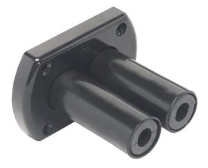 ULTRAFLEX double hose feedthrough R8 106x68mm black