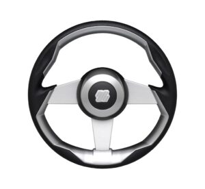 ULTRAFLEX steering wheel Grimani Alu/PU 350mm black/silver