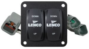 LENCO Flush Mount Rocker Switch Single 12/24V