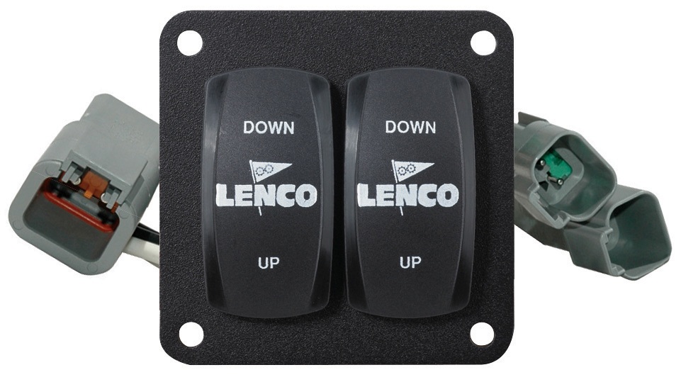 LENCO Flush Mount Rocker Switch Single 12/24V 1 LENCO Flush Mount Rocker Switch Single 12/24V