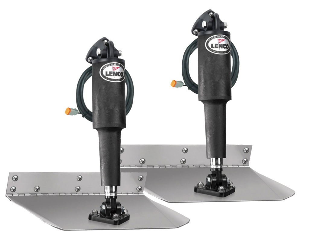 LENCO trim tabs standard set short 12V 230x230mm 1 LENCO trim tabs standard set short 12V 230x230mm