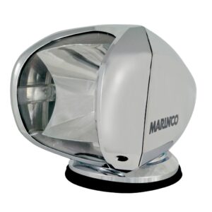 MARINCO searchlight with control panel 12/24V 100W chrome