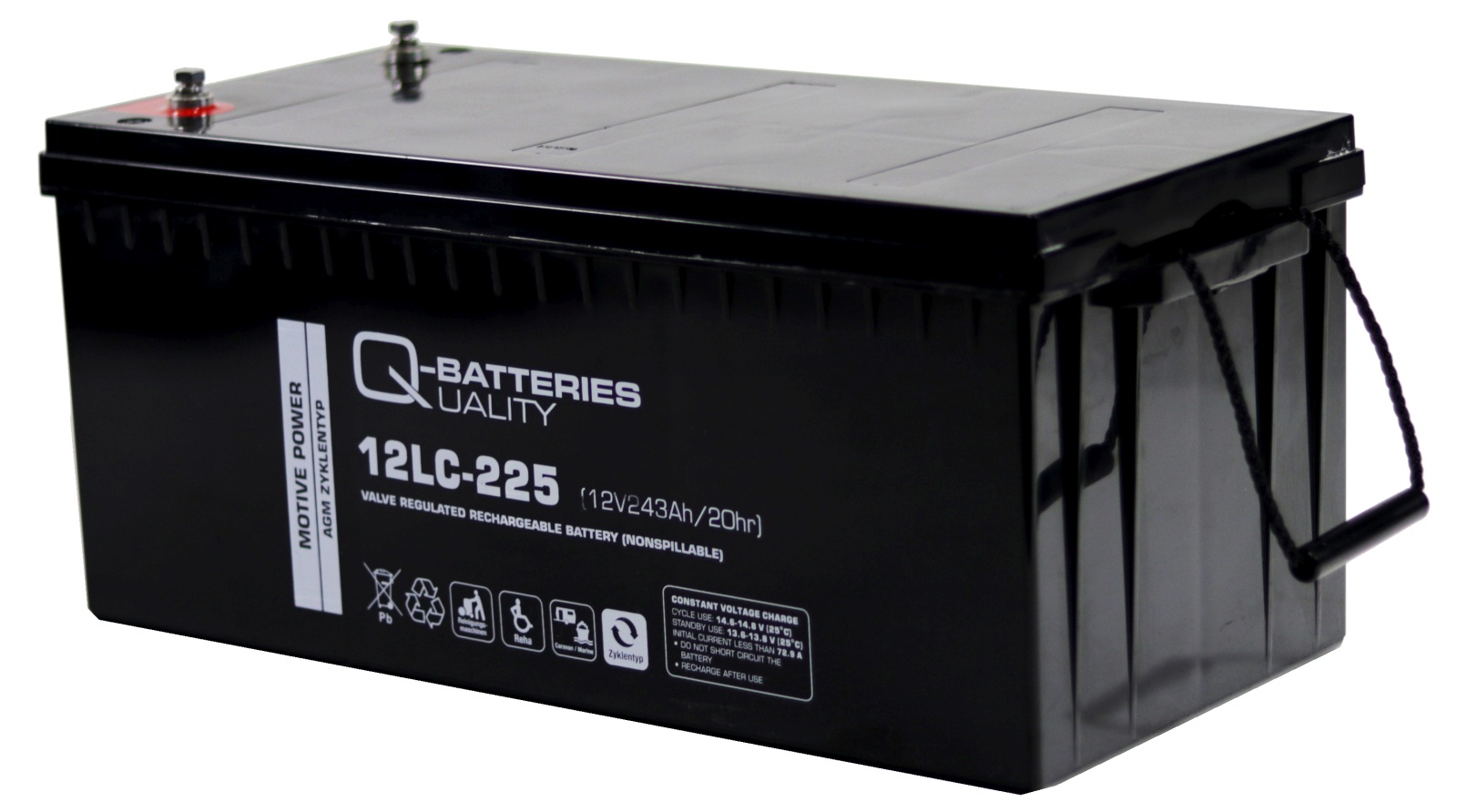 Q-BATTERIES cycle battery AGM 12LC-225 12V 243Ah 1 Q-BATTERIES cycle battery AGM 12LC-225 12V 243Ah