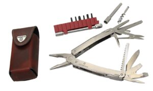 VICTORINOX Swiss Tool Spirit X Plus Ratchet in leather case, 36 functions