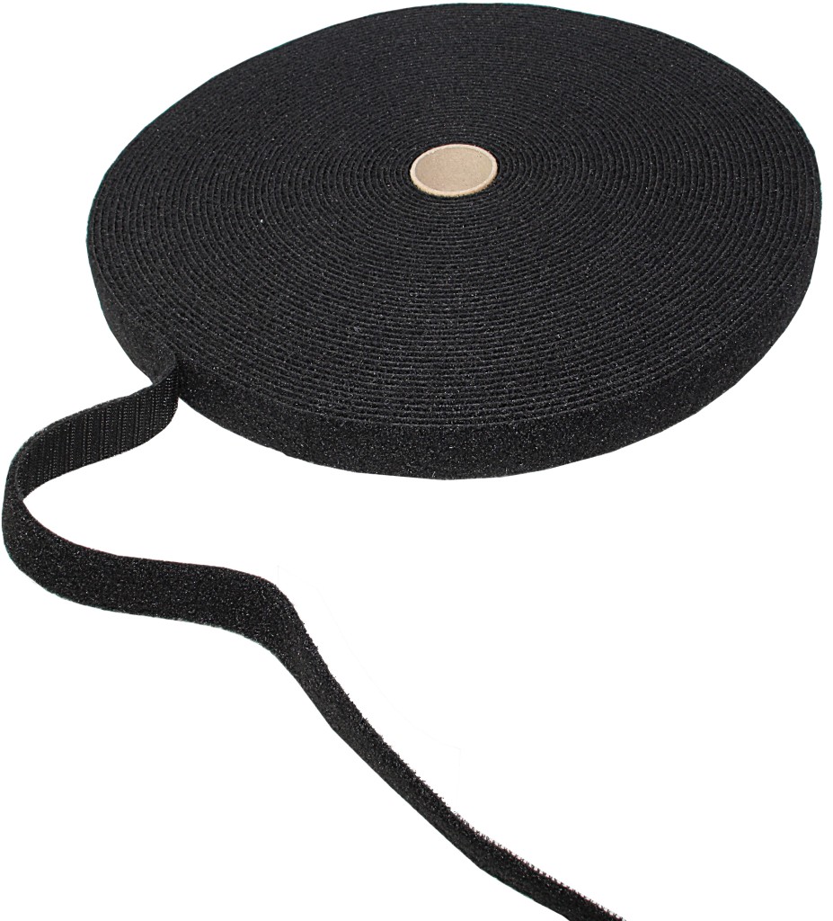 VELCRO Hook and Loop Tape Back-2-Back PA 25mm Black 25m 1 VELCRO Hook and Loop Tape Back-2-Back PA 25mm Black 25m