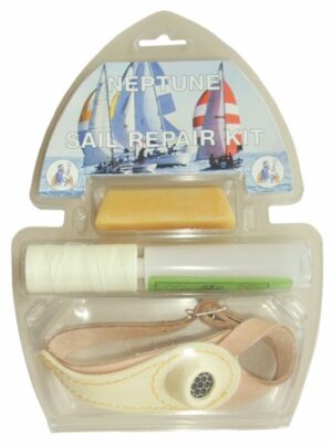 Sail repair kit, 13 pieces.