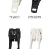 YKK double slider with autolock for toothed zippers. Size 10, POM white, 10 pieces.