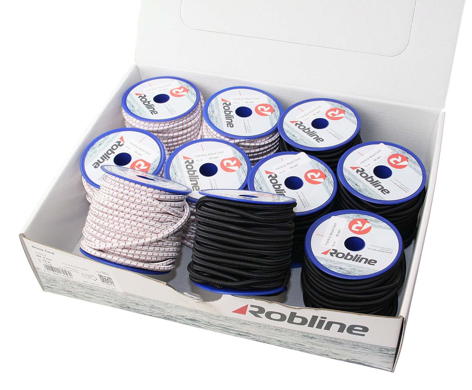 ROBLINE rubber line, PES/NR, 3mm color mix 15m, 10 pcs. 1 ROBLINE rubber line, PES/NR, 3mm color mix 15m, 10 pcs.