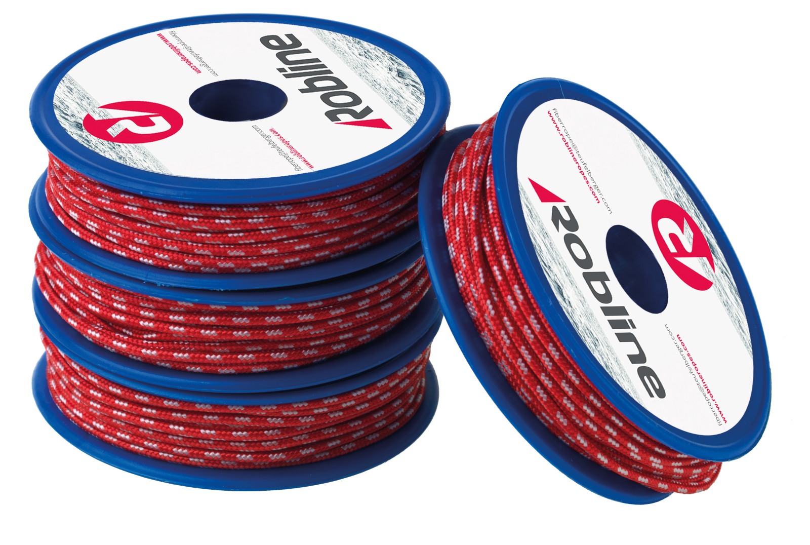 ROBLINE Leech Line, PES/Robtec, 1.7mm red/silver, 10m 1 ROBLINE Leech Line, PES/Robtec, 1.7mm red/silver, 10m