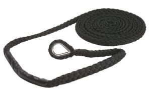 ROBLINE Extension Mooring, PA, 12mm, Stainless Steel Thimble, Black, 6m