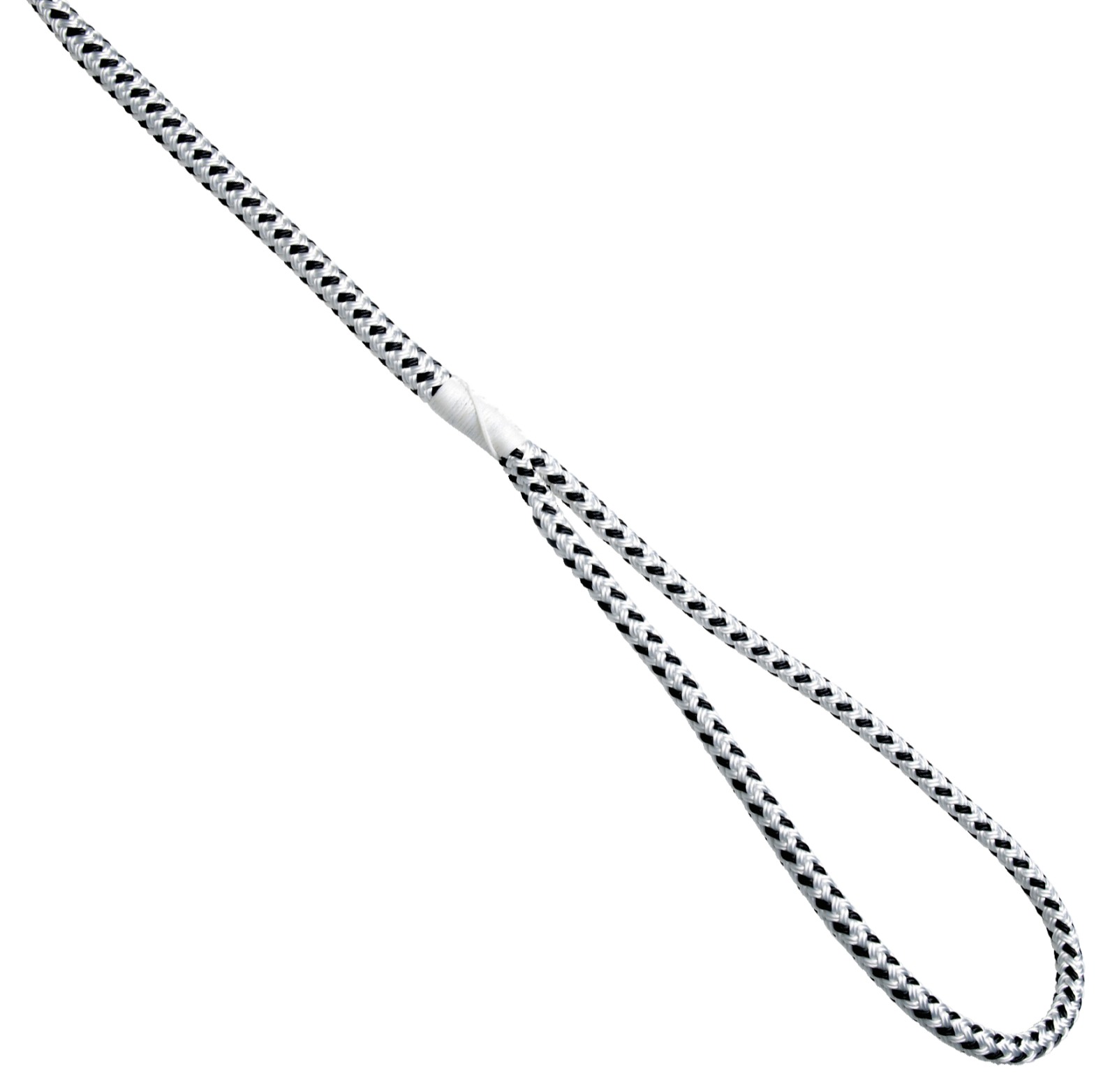 ROBLINE Mooring Line Rio, PES/PES, 10mm, Eye 250mm, black/white, 6m 1 ROBLINE Mooring Line Rio, PES/PES, 10mm, Eye 250mm, black/white, 6m