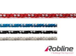 ROBLINE 8-Plaited Dinghy, PES/PES, 4mm black/silver