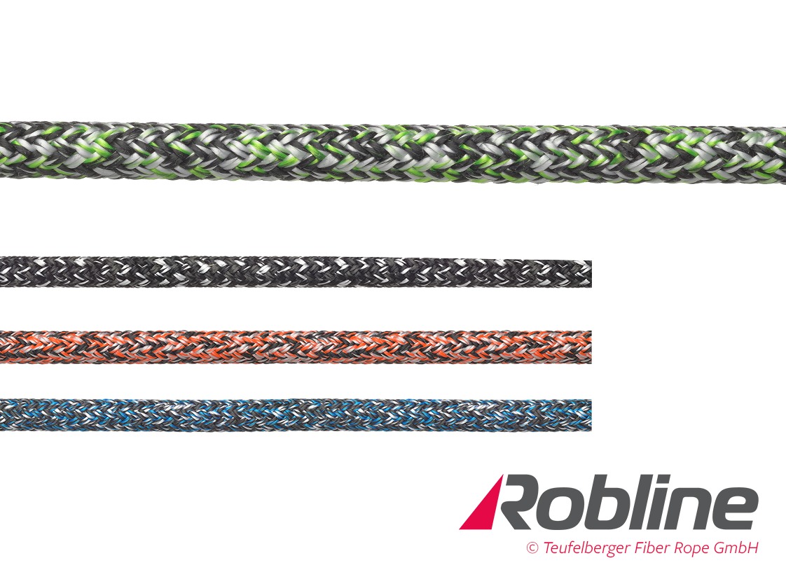 ROBLINE Admiral 10000 Plus, PES-Tech-Roptec/Dyneema, 12mm neon green/gray 1 ROBLINE Admiral 10000 Plus, PES-Tech-Roptec/Dyneema, 12mm neon green/gray