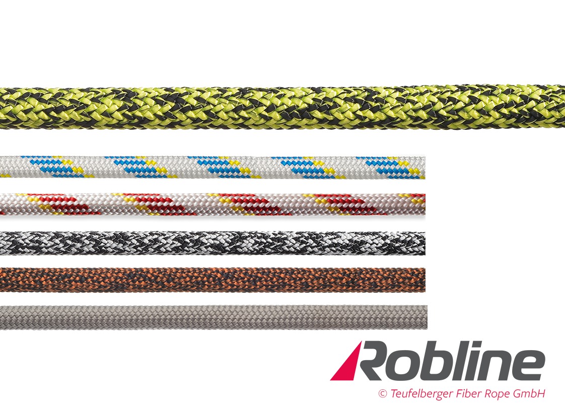 ROBLINE Admiral 7000, PES/Dyneema, 8mm black/white 1 ROBLINE Admiral 7000, PES/Dyneema, 8mm black/white