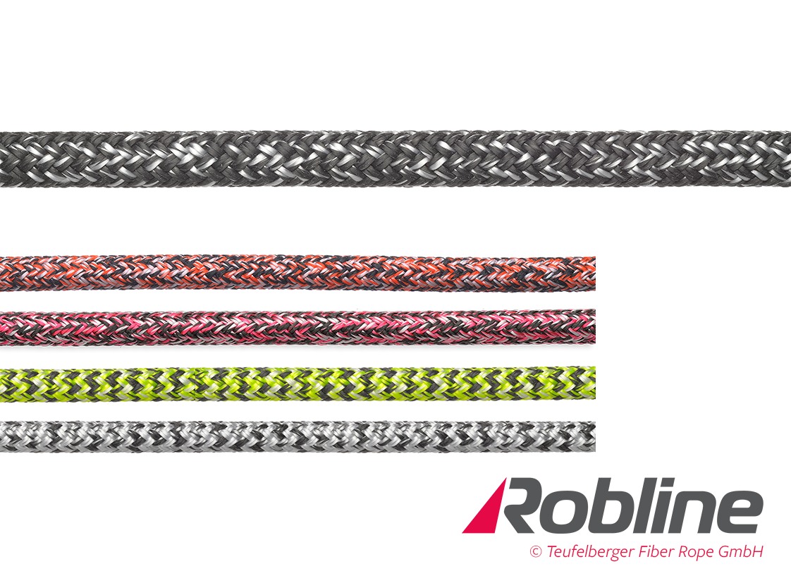 ROBLINE Admiral PRO Plus, PES-Tech-Robtec/Ocean STS, 12mm orange/grey/white 1 ROBLINE Admiral PRO Plus, PES-Tech-Robtec/Ocean STS, 12mm orange/grey/white