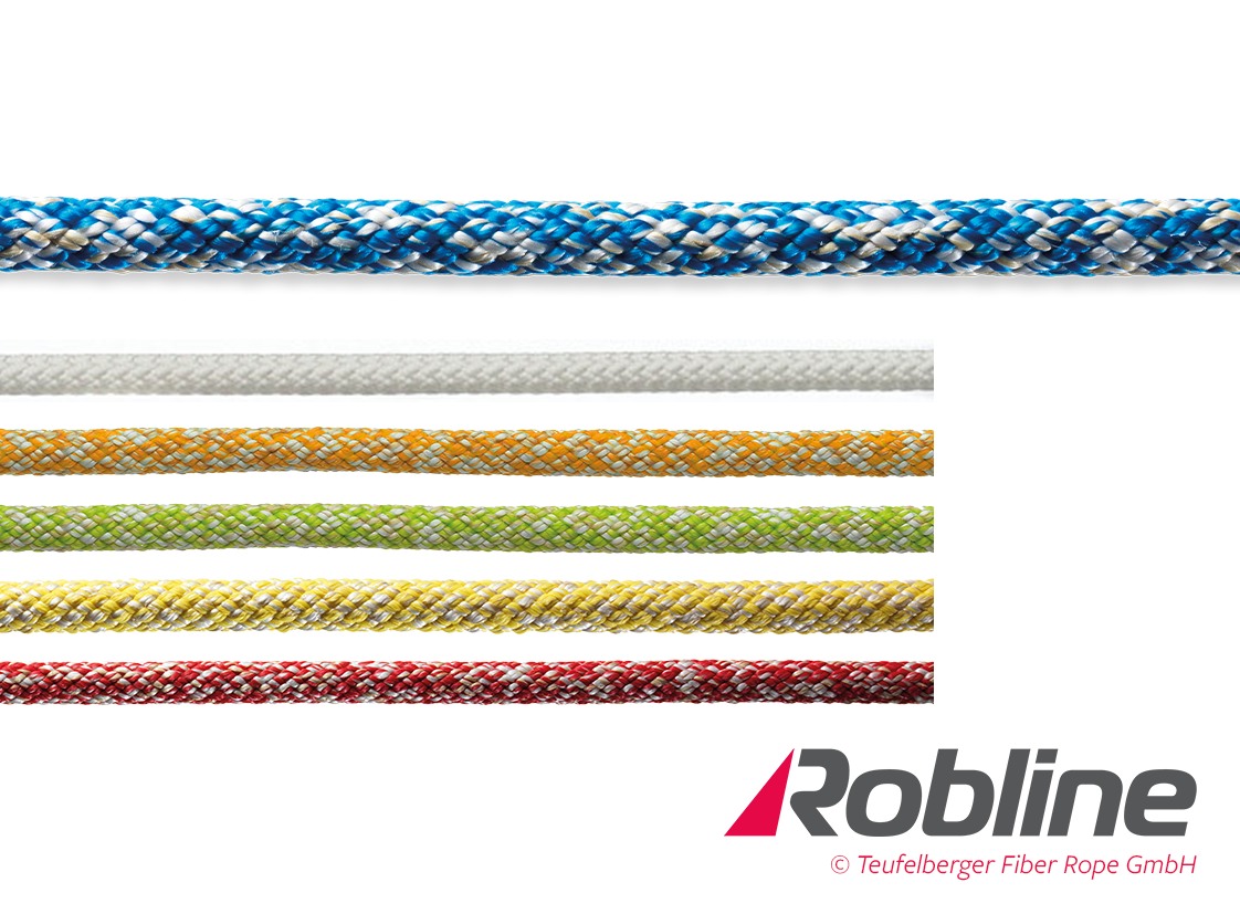 ROBLINE Dinghy Star, Dyneema-Technora-XLF/Dyneema, 6mm neon orange/white 1 ROBLINE Dinghy Star, Dyneema-Technora-XLF/Dyneema, 6mm neon orange/white